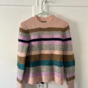 J. Crew Point Sur Stripe Alpaca & Merino Wool Blend Sweater